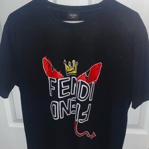 Fendi Demon Motif teeshirt (black)